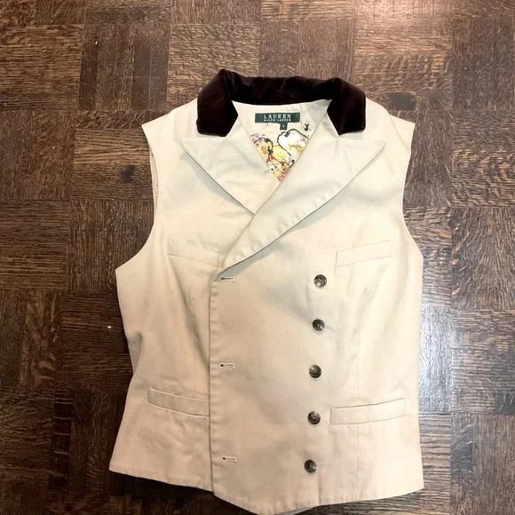 Custom Embroidered Ralph Lauren Vest - Picture 3 of 4